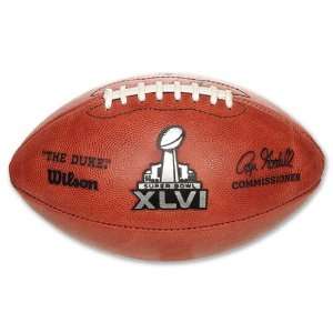  Wilson Super Bowl XLVI Official Football, None Sports 