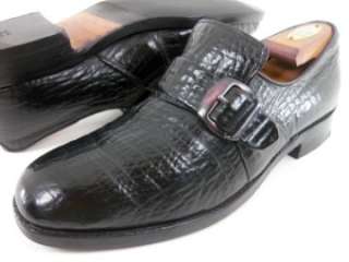 Allen Edmonds LISBON Black Sharkskin Shark Skin Dress Loafers 9.5 C 