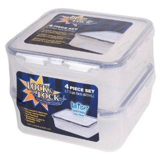 Lock & Lock Shrink wrap 3.7 Cup Square Value 2 Pack Storage