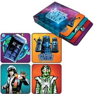  Doctor Who   Tom Baker Coasters Set: Home & Kitchen