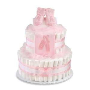  Peachtree Layette Diaper Cake Ballet Theme LCBLT2T Two Tier Baby