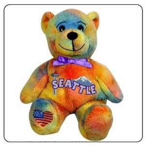   : Seattle Symbolz Plush Multicolor Bear Stuffed Animal: Toys & Games