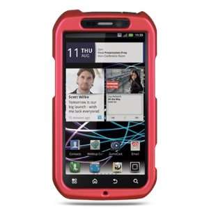 VMG Motorola Photon 4G   Rose Pink Hard 2 Pc Rubberized Plastic Case 
