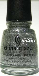 NEW China Glaze Nail Polish ~ Silver Lining ~ Glitter  