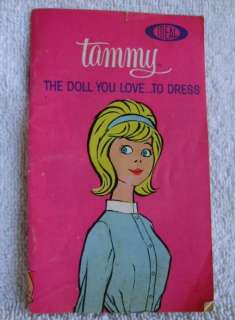  TAMMY TED PEPPER MOM DAD~OUTFIT CATALOG BROCHURE~IDEAL DOLLS~CHECKLIST