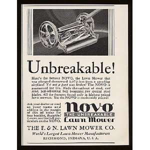  1931 Novo Unbreakable Lawn Mower Print Ad (7731)