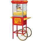 Fun Time Funtime 8oz Red Popcorn Popper Machine Cart + Popcorn Starter 
