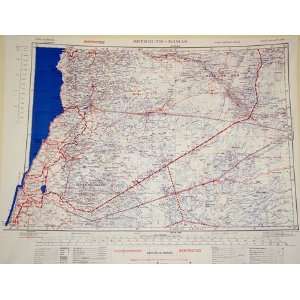  Escape & Evasion Map (WW2 Era): Lebannon, Syria & Part Saudi Arabia