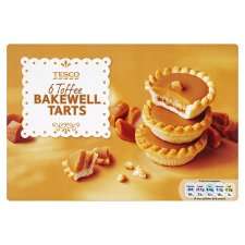 Tesco Toffee Bakewell Tarts 6 Pack   Groceries   Tesco Groceries