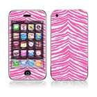 decalskin apple iphone 3g skin pink zebra