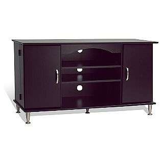 Black 42in. Plasma TV console with Media Storage  Prepac For the Home 
