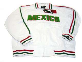 NEW MEXICO SOCCER JACKET WARM UP WORLD CUP LARGE WHITE  