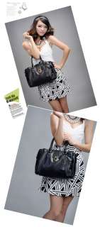 New Womens Handbags Tote Shoulder Bag PU Soft Leather Free Shipping 