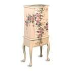   Antique Parchment Hand Painted Jewelry Armoire   overpacked