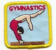 GYMNASTICS  GIRL Fun Patches SCOUTS/GUIDES/HOMESCHOOL  