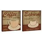 HW Home Head West Canvas Art, Classic Cafe, Set of 2