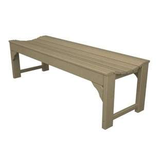   Friendly Sand & Sea Outdoor Patio Backless Bench   Khaki 