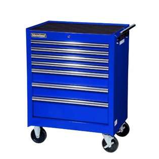   Drawer Blue Tool Cabinet with Ball Bearing Drawer Slides at 