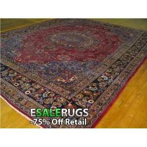  10 1 x 12 7 Mashad Hand Knotted Persian rug