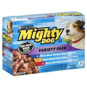  Mighty Dog Dog Food, Variety Pack 4.12lb. 