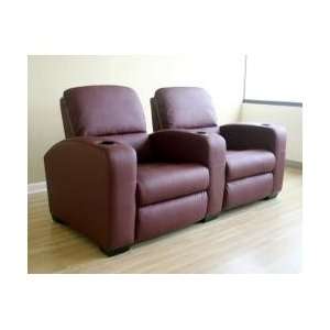  Home Theater Seating   2 Piece Set in Burgundy   HT638 