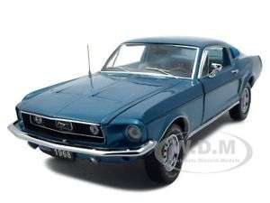 1968 FORD MUSTANG GT FASTBACK AQUA 1 of 1500 124  