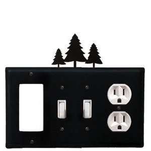   Trees   GFI, Switch, Switch, Outlet Electric Cover Powder Metal Coated