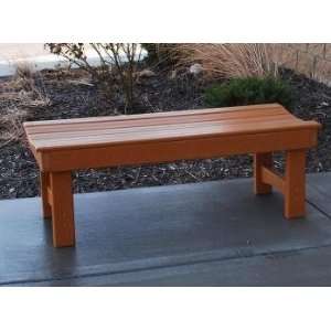  4 Foot Garden Bench with Slats Patio, Lawn & Garden