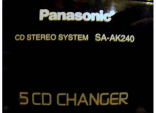 172~ PANASONIC STEREO SA AK2405 DISC, 2 TAPE DECKS, AM/FM, SPEAKERS
