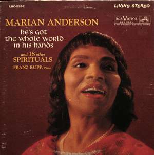 MARIAN ANDERSON Hes Got The Whole World In His Hands VG++ LP  