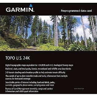 Garmin TOPO U.S. 24K Northern Plains MicroSD Card with SD Card Adapter