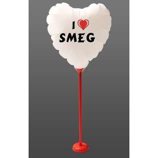 SHOPZEUS Heart Shaped Party Balloon with I Love Smeg 