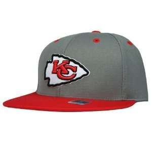 Kansas City Chiefs Two Tone Fitted Hat (Light Gray)  