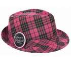 BY  Amscan Lets Party By Amscan Pink Plaid Fedora Hat