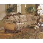 Benchley Ashlyn Brown Fabric Nail Head Trim Sectional Sofa Couch