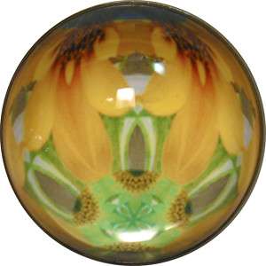 Crystal Dome Button Kaleidoscope Marble 1  #2  