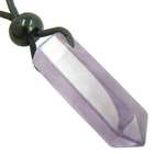 Best Amulets Amethyst Lucky Crystal Point Pendant