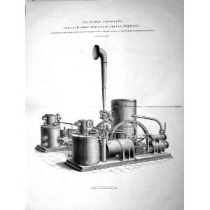  Engineering 1883 Fog Signal Apparatus Lightship Coast Signal 