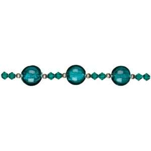 Cousin Jewelry Basics 13 1/2 Inch/34.29cm Teal Glass Bead 