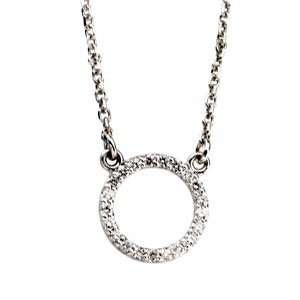   10 Ct Tw I1,Gh 16 1 2 Diamond Circle Necklace CleverEve Jewelry