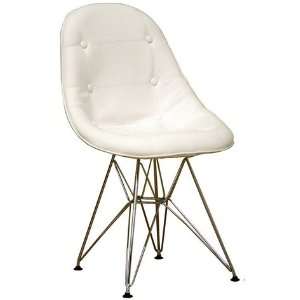   White Side Chairs Set of 2 by Wholesale Interiors Furniture & Decor