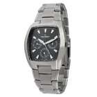 Peugeot Mens 1009GY Silver Tone Multi Function Watch