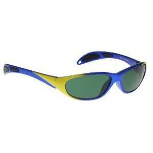 GREEN ACE SHADE #3   GLASS WORKING SPECTACLES IN BLUE/YELLOW PLASTIC 