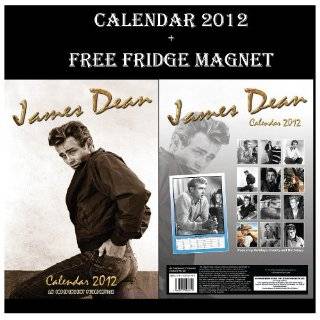  James Dean 2012 Wall Calendar 17 X 11.5