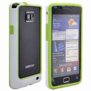  Frame Case for Samsung i9100 Galaxy S2(Green + White) 