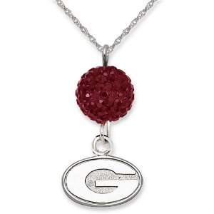  University of Georgia Crystal Ovation Necklace/Sterling 