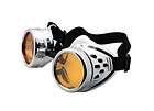 Chrome Steampunk Goggles Custom Lens Cyber Goth Cosplay