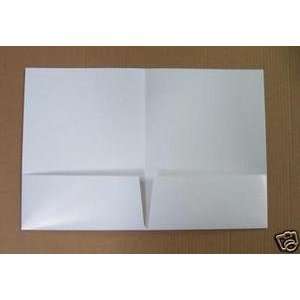   100 Blank White 9x12 Portfolio/Presentation Folders