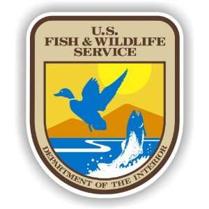  US Fish and Wildlife Service Logo vinyl car bumper sticker 
