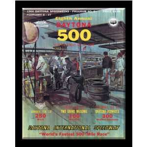  ISC 1966 Daytona 500 Program Cover 13 x 16 Glossy Print 